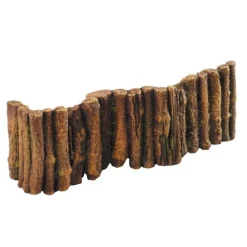 Décor d'aquarium wood barrier coloris marron en résine de polyester - 24 x 5 x 8,6 cm