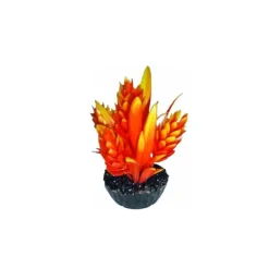 Décor hop orange en plastique 9 cm