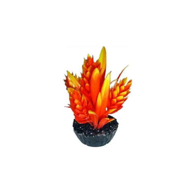 Décor hop orange en plastique 9 cm