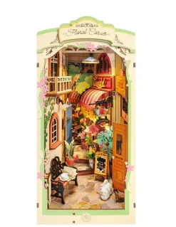 Décor miniature à construire Book Nook Floral Corner Rolife - H 31,6 cm