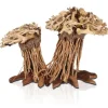 Décor pour aquarium coloris marron Aquavie Three Forêt Double PM - 12 x 12 x 15 cm