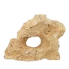 Décor pour aquarium céramique naturelle coloris beige 1 trou Tyrol - Taille M