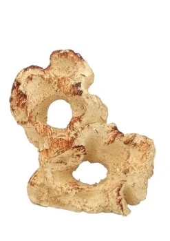 Décor pour aquarium en céramique naturelle 2 trous Tyrol