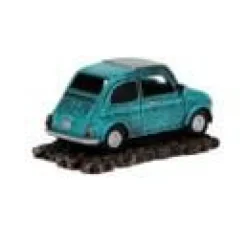 Décoration pour aquarium coloris bleu Voiture Vintage Italienne Aqua Della - 12 x 6,5 x 5,5 cm