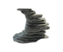 Décoration pour aquarium coloris gris Gioiashrimp OvooStone - Taille S