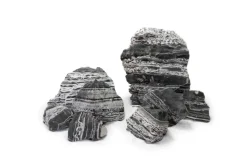 Décoration pour aquarium pierre black multiwhite Reptiles Planet - Taille S