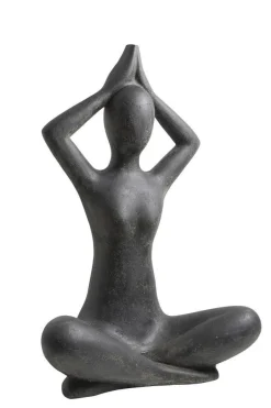 Décoration pour jardin aquatique coloris noir en pierre reconstituée figurine yoga SEDA Sukhasan Diving Short - 125 cm