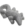 Décoration pour jardin aquatique coloris noir en pierre reconstituée figurine varan de komodo SEDA - 60 cm