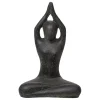 Décoration pour jardin aquatique coloris noir en pierre reconstituée figurine yoga SEDA Sukhasana Diving Hight - 30 cm
