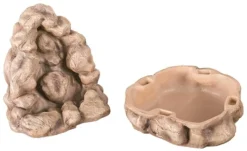 Décoration pour terrarium coloris beige Fontaine Cascade Terratlantis - 21 x 20,5 x 23,5 cm