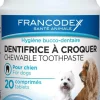 Dentifrice a croquer pour chien