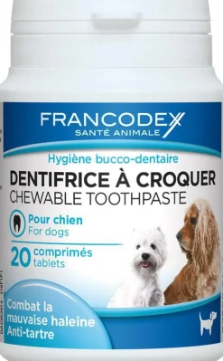 Dentifrice a croquer pour chien