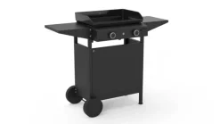 Desserte chariot pour plancha Origin fermé 60 coloris noir en acier Forge Adour Origin - 83,2 x 128,6 x 55,8 cm