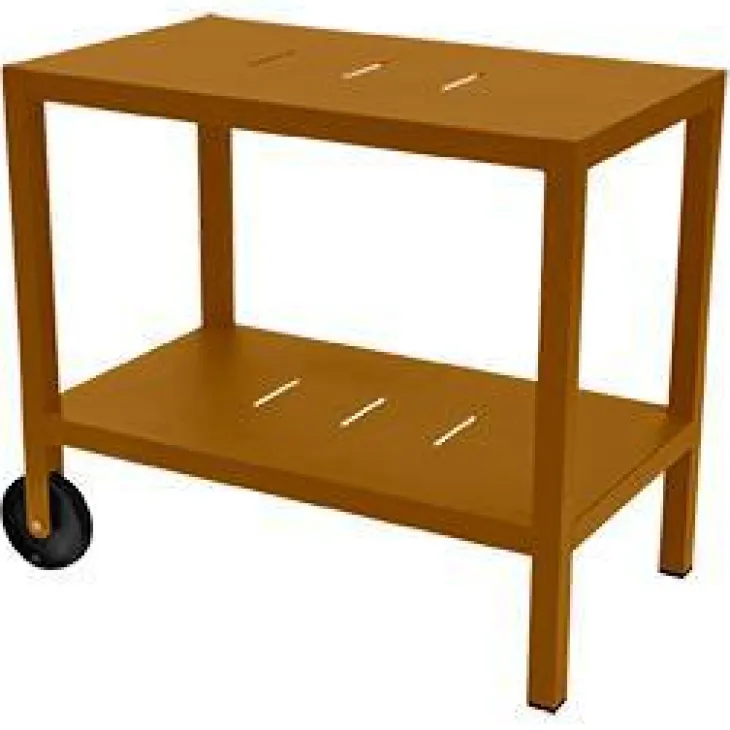 Desserte Quiberon coloris marron en aluminium Fermob - 90 x 50 x 75 cm