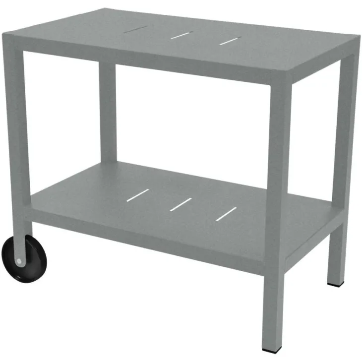 Desserte Quiberon coloris gris en acier Fermob - 90 x 50 x 75 cm