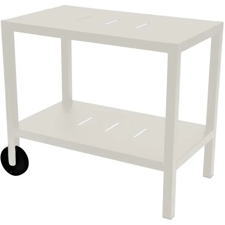 Desserte Quiberon coloris gris en aluminium Fermob - 90 x 50 x 75 cm