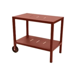 Desserte Quiberon Fermob en acier et aluminium coloris Tilleul