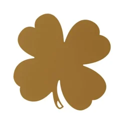 Dessous de plat en acier coloris marron pain d'épice Fermob Trèfle - 28,5 x 28,5 cm