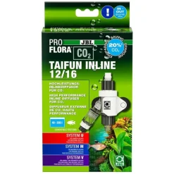 Diffuseur de CO2 pour aquarium coloris blanc et noir JBL ProFlora Taifun Inline