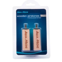 Diffuseurs mini air en bois, lot de 2, AQUA MEDIC - modèle Wooden Airstones, 5.7cm