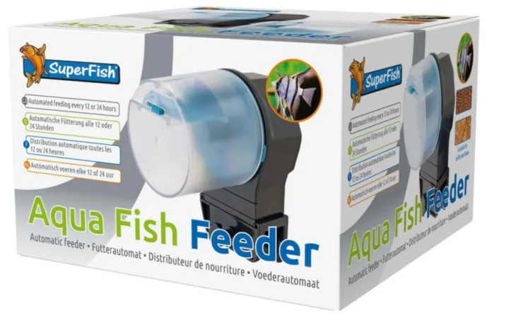 Distributeur de nourriture pour aquarium coloris noir SuperFish Aqua Fish Feeder