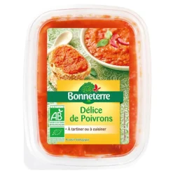 Délice de poivrons bio Bonneterre - 140 g
