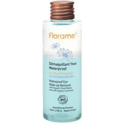 Démaquillant pour yeux waterproof bio en flacon de 110 ml