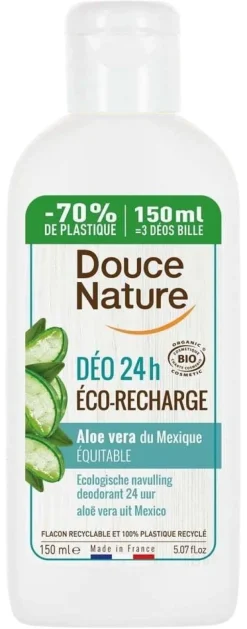 Déodorant bio éco-recharge à l’aloé véra Douce Nature - 150 ml
