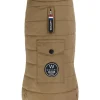 Doudoune pour chien en tissu recyclé coloris camel Wouapy - Taille L