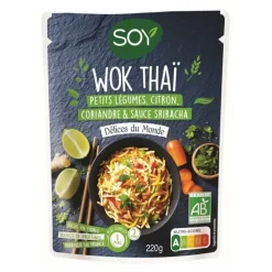 Doy wok thaï petits légumes citron coriandre et sauce srirac bio Soy - 220 g