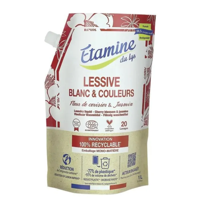 Doypack Lessive Fleur de cerisier Jasmin1 L