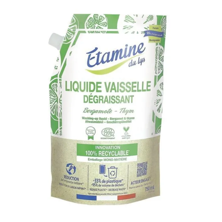 Doypack Liquide Vaisselle Thym Bergamote 750 ml