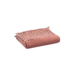 Drap de douche en coton coloris blush Julia - 70 x 140 cm