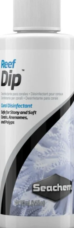 Désinfectant de corail pour aquarium récifal Seachem Reef Dip - 100 ml