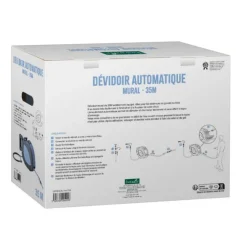 Dévidoir automatique mural 35 m botanic® - Kit complet avec enroulement automatique