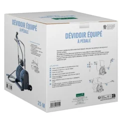 Dévidoir équipé à pédale botanic® - Kit complet pour un enroulement facile