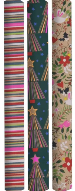 Emballage papier cadeau  kraft Fluo - 3 m