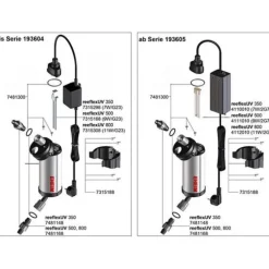 Embout spécifique pour reeflex UV 500 & 800, EHEIM PIÈCES DÉTACHÉES - modèle 7481168