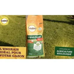 Engrais pour gazon Solabiol - le sac de 10 kg