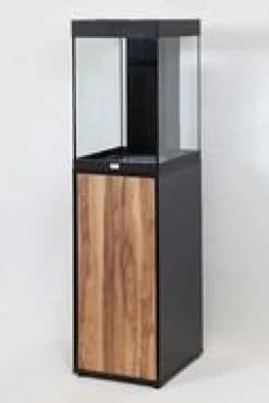 Ensemble aquarium équipé + meuble Tower 96 noir industriel