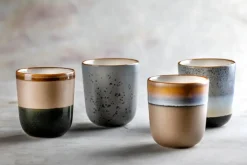 Ensemble de 4 mugs en porcelaine colorée 330 ml - Les 4 pièces