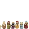 Ensemble de 8 personnages de nativité enfantine -  9,5 cm