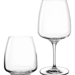 Ensemble de 4 verres à pied et 4 verres à eau transparent anti-choc Leonardo Cesti - les 8 pièces