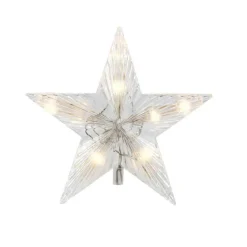 Etoile lumineuse LED à lumière fixe blanc chaud sur secteur - 0,2 m