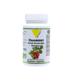 Extrait de cranberry standardisé bio vit’all + en format de 60 gélules
