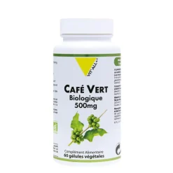 Extrait standardisé de café vert bio en boite de 500 mg