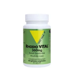 Extrait standardisé rhodio vital en boite de 60 gélules