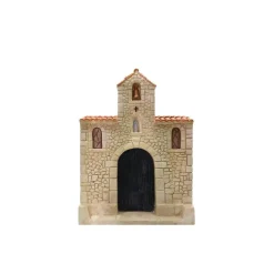 Façade de chapelle en plâtre 17 x 3,5 x 23 cm