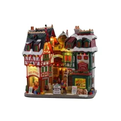 Façade lumineuse Ville de Noël Lemax - 27 x 27,5 x 11,5 cm