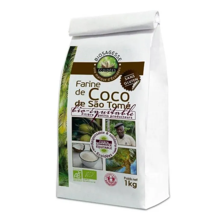 Farine de coco bio en sachet de 1 kg